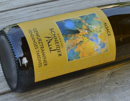 Afbeelding etiket Gewurztraminer Vendanges Tardives Paul Schneider