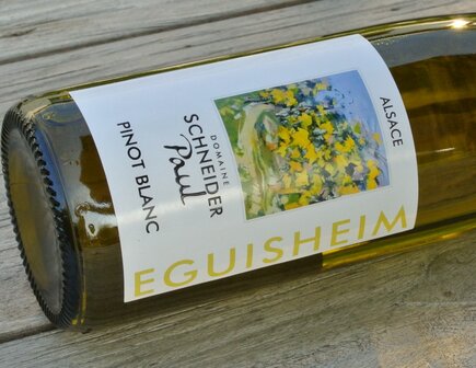 Afbeelding etiket Pinot Blanc Paul Schneider