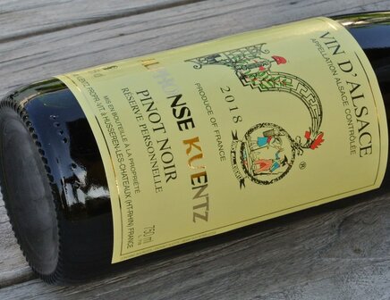 Afbeelding etiket Pinot Noir Rouge Alphonse Kuentz