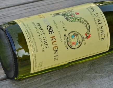 Afbeelding etiket Pinot Gris Alphonse Kuentz 