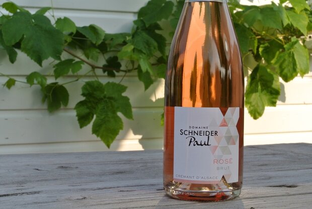 Cremant d Alsace Brut Paul Schneider wijnfles