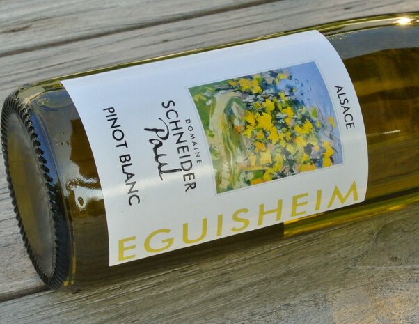 Afbeelding etiket Pinot Blanc Paul Schneider
